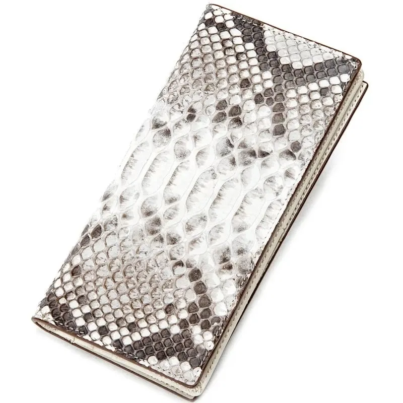 Mens Wallets Handbag Fashion Snakeskin Lady Long P...