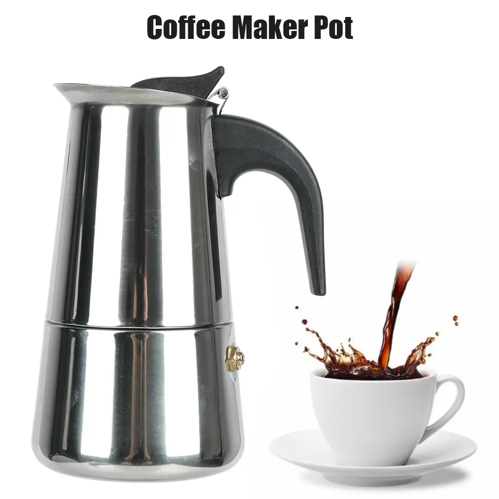 Coffee Maker Mocha Espresso Latte Stovetop Filter ...