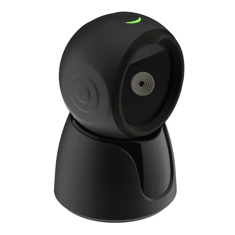 Wired USB Wireless Desktop 2D QR Barcode Scanner, Bluetooth Omnidirectional Hands-Free Barcode Reader all-round Automatic Scan