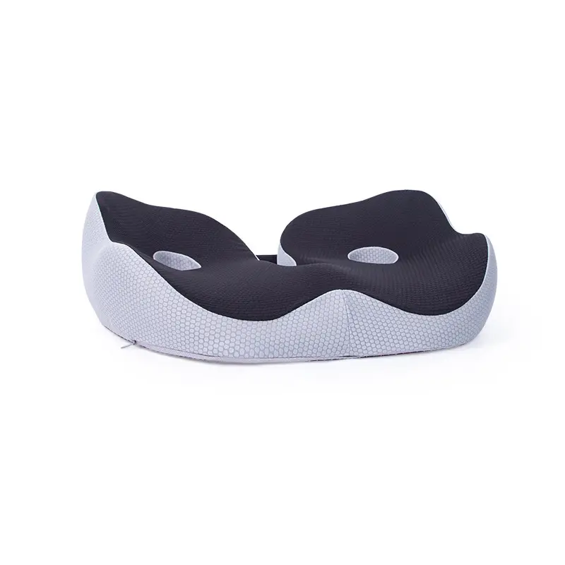 Memory Foam Sit Bone Relief Seat Cushion for Butt Lower Back Hamstrings Hips Ischial Tuberosity Reduce Fatigue for Chair