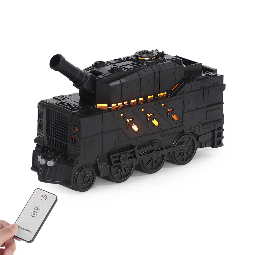 Cannon Ultrasonic Air Humidifier Jellyfish Spray Essential Oils Aroma Diffuser Ship with Colourful Lights Remote Control