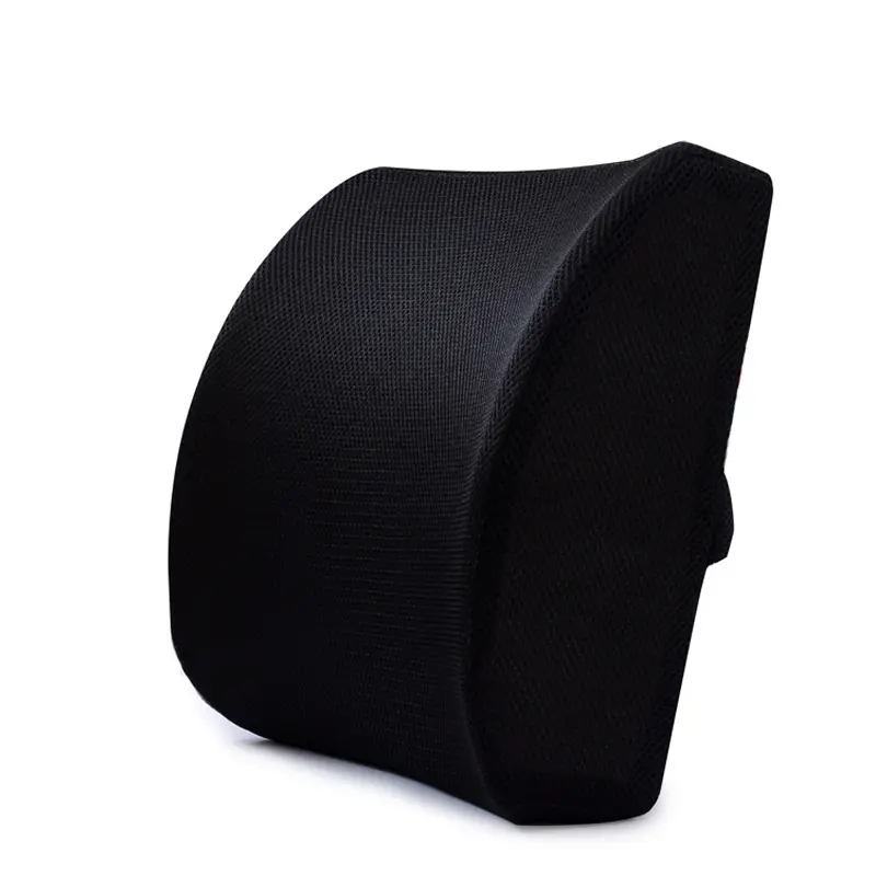 Lumbar Support Cushion Memory Foam Waist Pillow Seat Back Cushion for Car Chair Home Office Relieve Pain