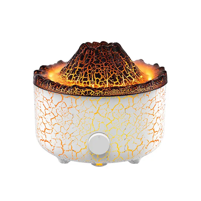 Aromatherapy Essential Oil Diffuser Cool Mist Diffuser Air Humidifier, Flame & Volcano 2 Mist Mode, for Office,Yoga,Gift