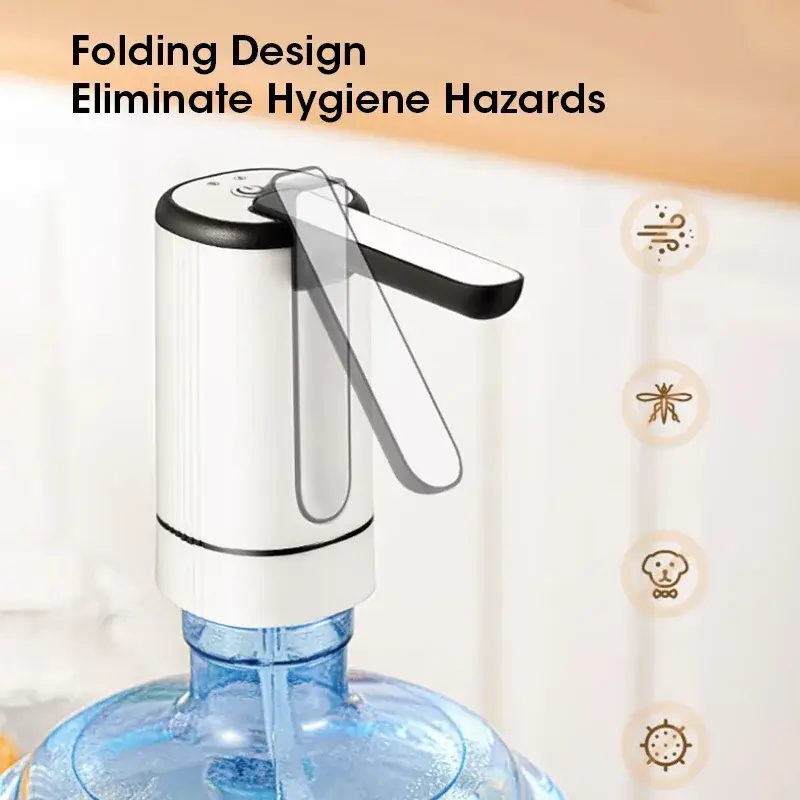 Bottled Water Pump Electric Water Dispenser USB Water Pump Foldable Electric Water Pump