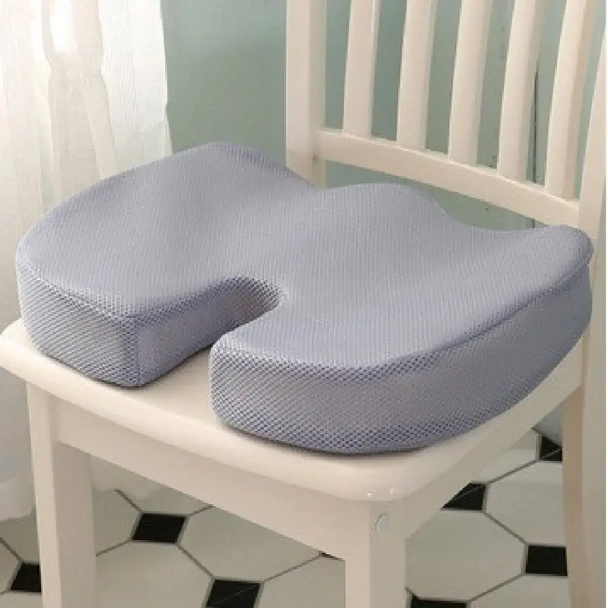 Booster Cushion Ergonomic Seat Cushion U-shaped Memory Foam Rebound Tailbone Cushion Office Chair Long-term Sitting Cushion
