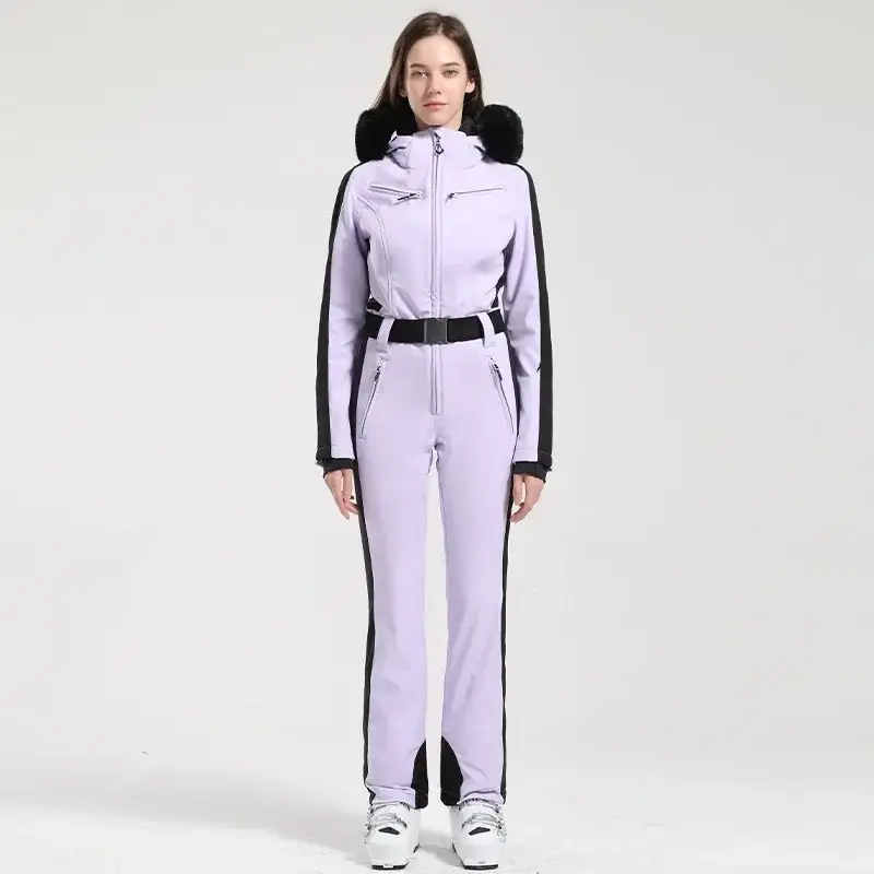 One-Piece Winter Ski Suit for Women and Men Windproof Waterproof Snowboard Jumpsuit