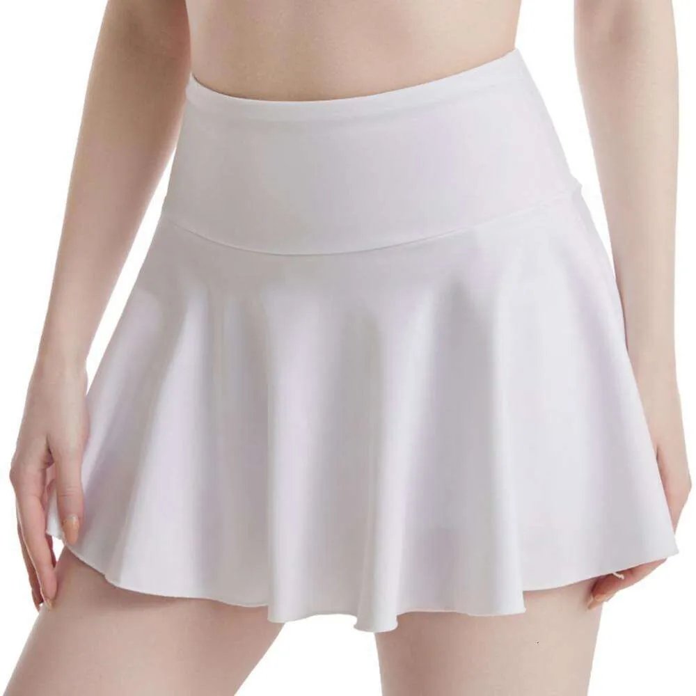 Tennis Women Skirts with Pockets Solid Lightweight Soft Elastic Running Jogging Sports Skirt Gym Sportswear