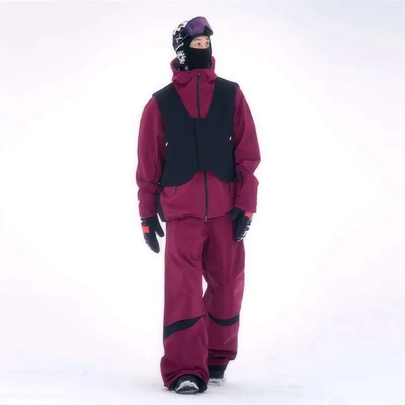 Unisex Full-Body Ski Suit Warm Snowsuit for Men and Women One-Piece Design