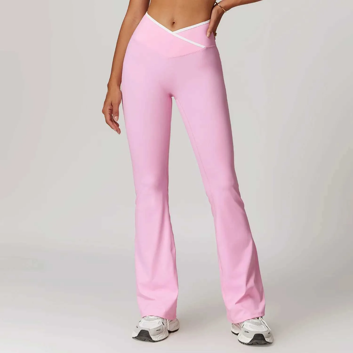 Bell-bottoms Tights Women Fitness Pants Sports Leggings High Waist