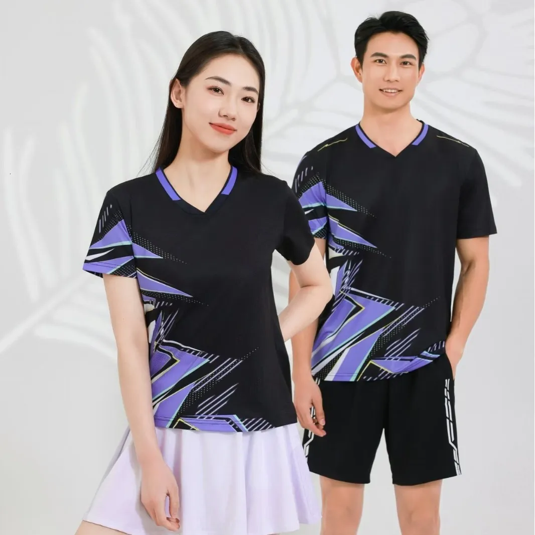 Ice Silk Table Tennis Training Clothes for Kids and Adults Lightweight Tracksuits for Tennis and Sports Activities