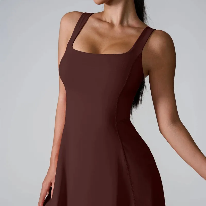 Slim Fit Tennis Dress for Women Quick-Dry Permeable Workout Skirt