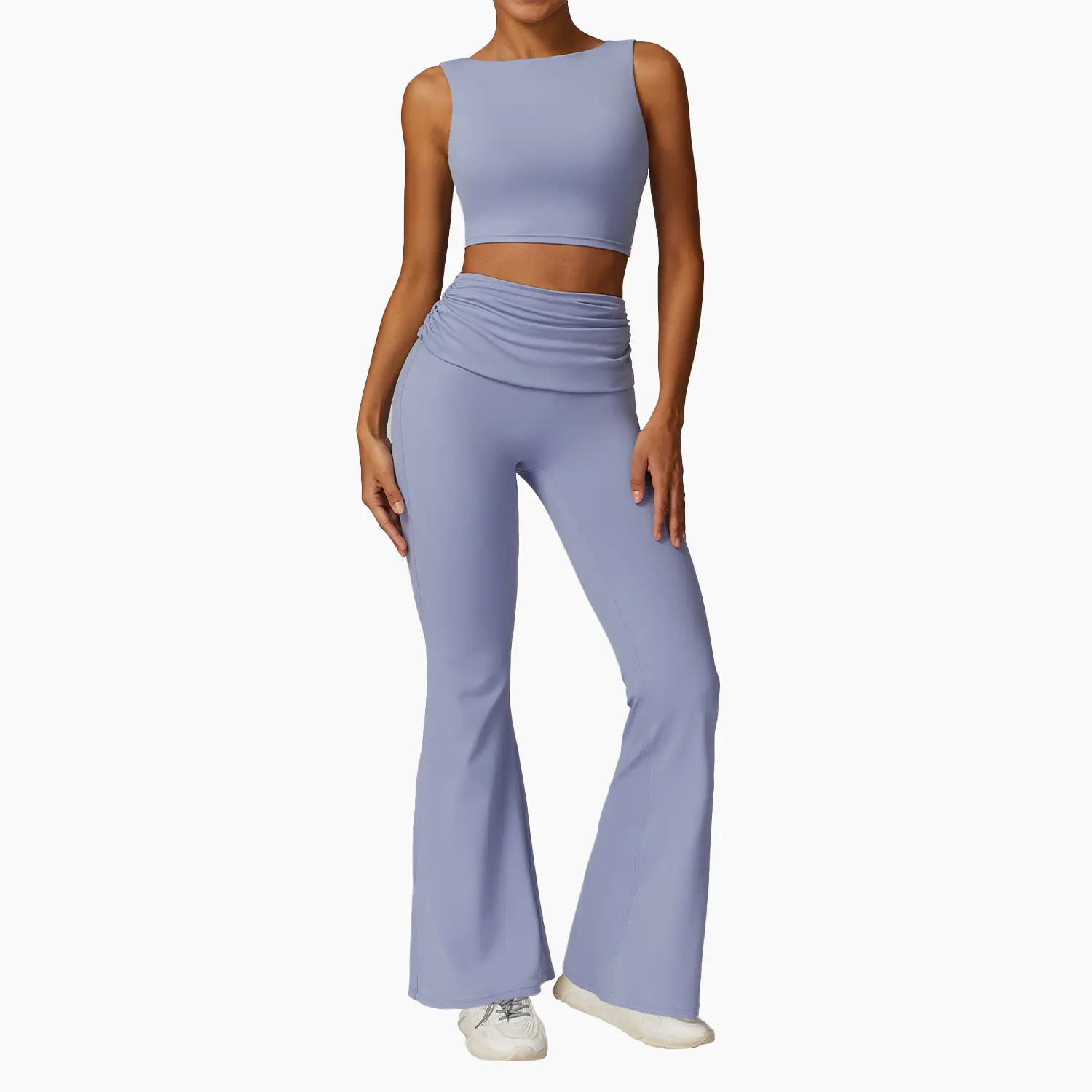 Breathable Women's Running Set Quick-Dry Bra and Pants for Sports and Fitness