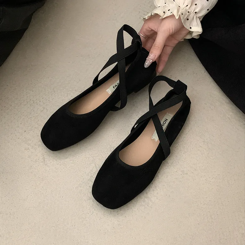 Stylish Elegant Ballet Flats Women 2025 New Summer With Skirt Soft Soled Mary Jane Footwear