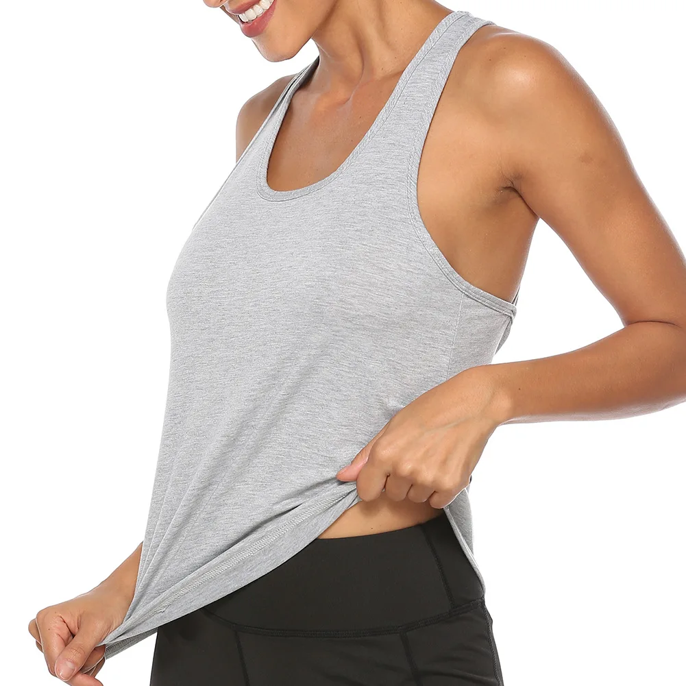 Backless Sleeveless Yoga Tank Tops for Women – Quick-Dry Athletic Vest for Workout, Running and Fitness