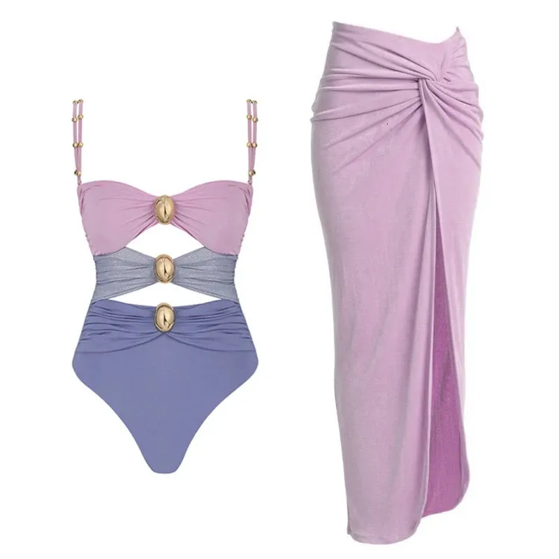Women One Piece Swimsuit Female Swimwear Maxi Dress Beachwear Swimming Bathing Suit Bikini Set Sarong Biquini Cover-Up