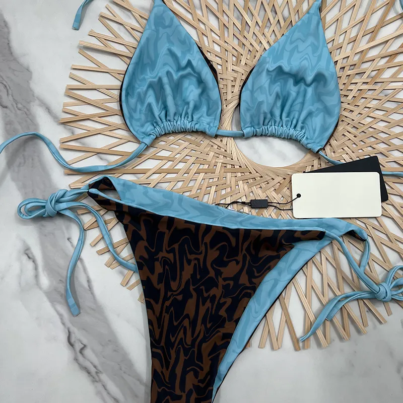 Sexy Two-Piece Bikini Sets Fashionable Thong Swimwear for the Beach