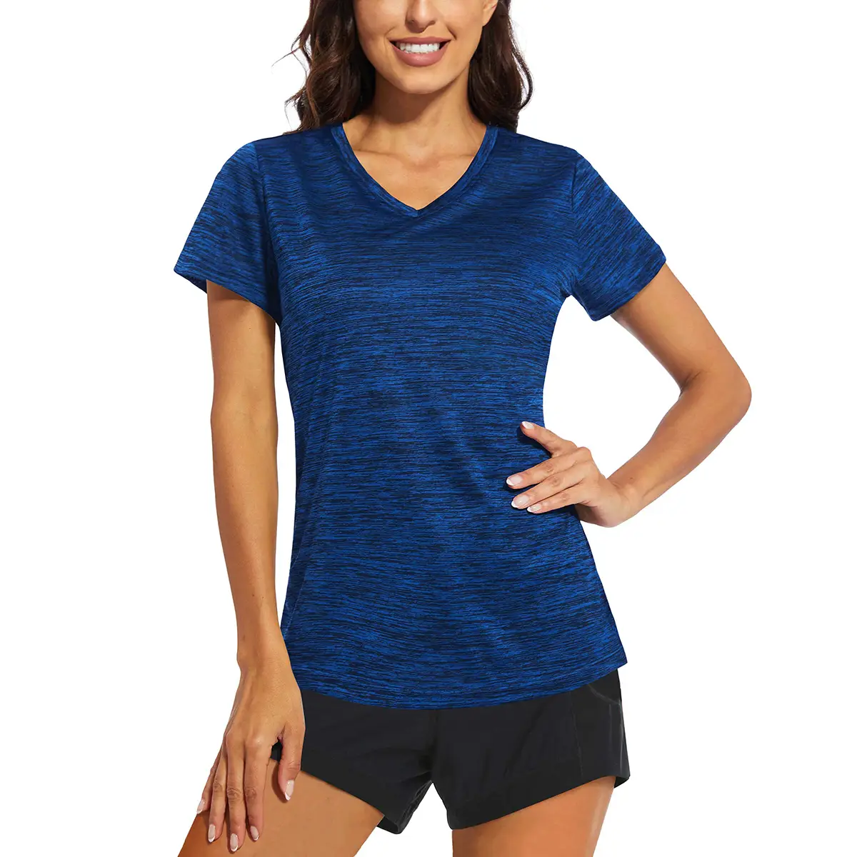 Summer Quick Dry Shirts Women Casual Running T-shirt Lightweight Moisture Wicking Athlete Tops Gym Yoga Workout T-shirt