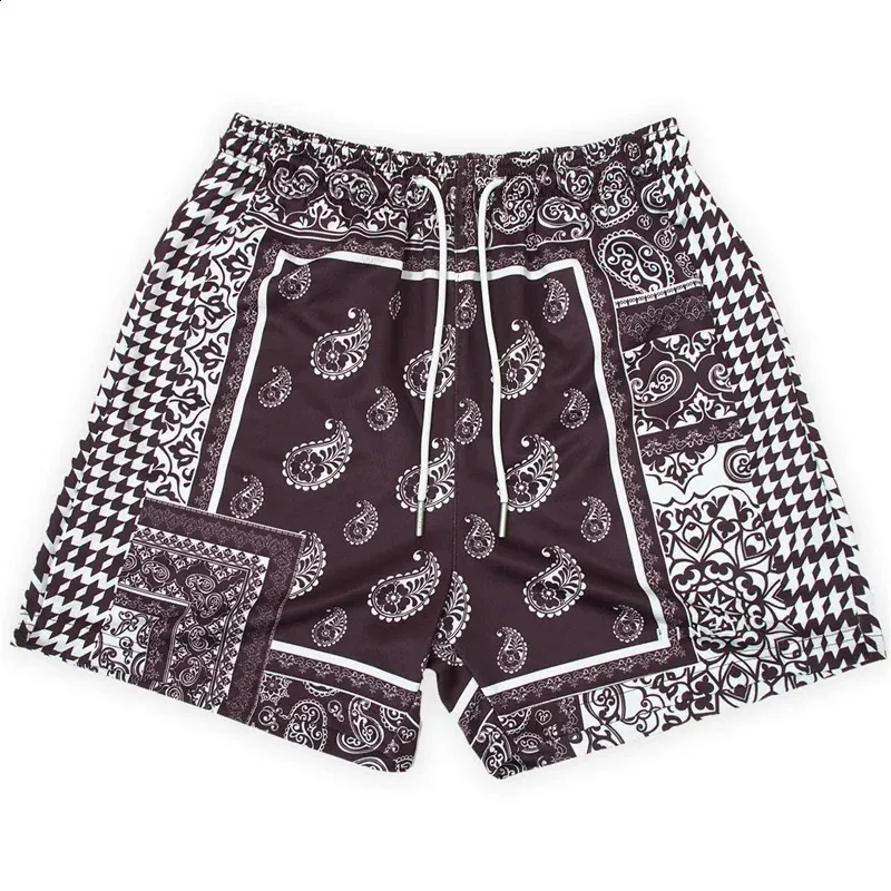 Retro Loose Fit Summer Shorts Men’s Trendy Outdoor Swim Trunks