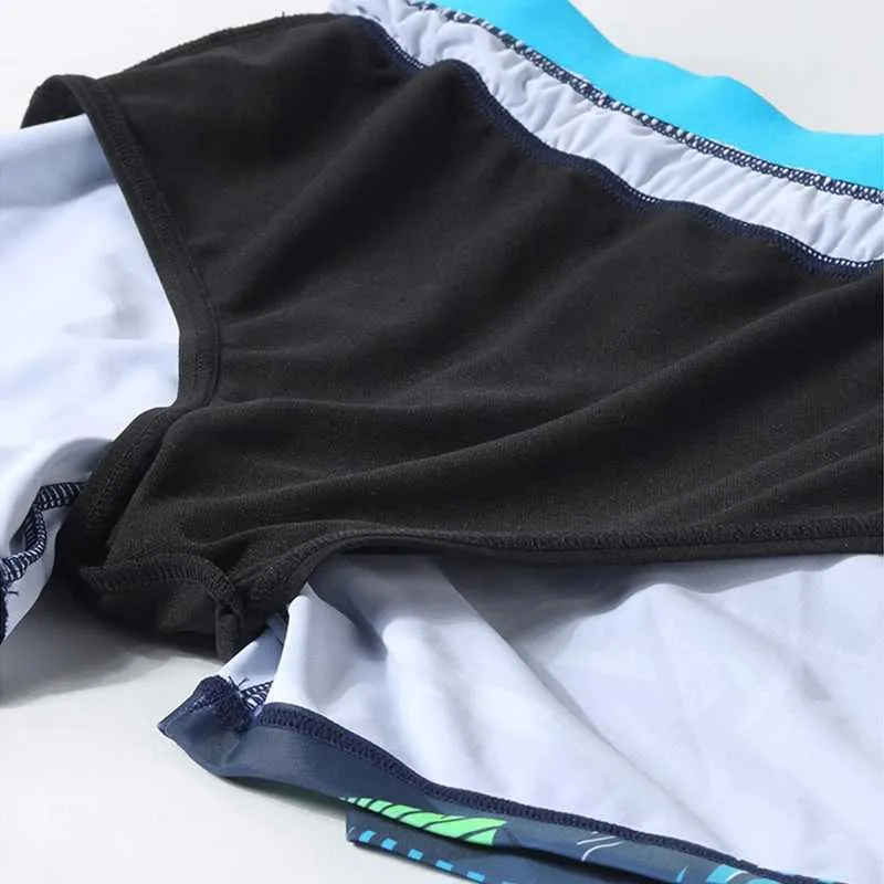 Men's Boxer Style Swimsuit Comfortable Loose Fit Summer Shorts for Beach and Swimming