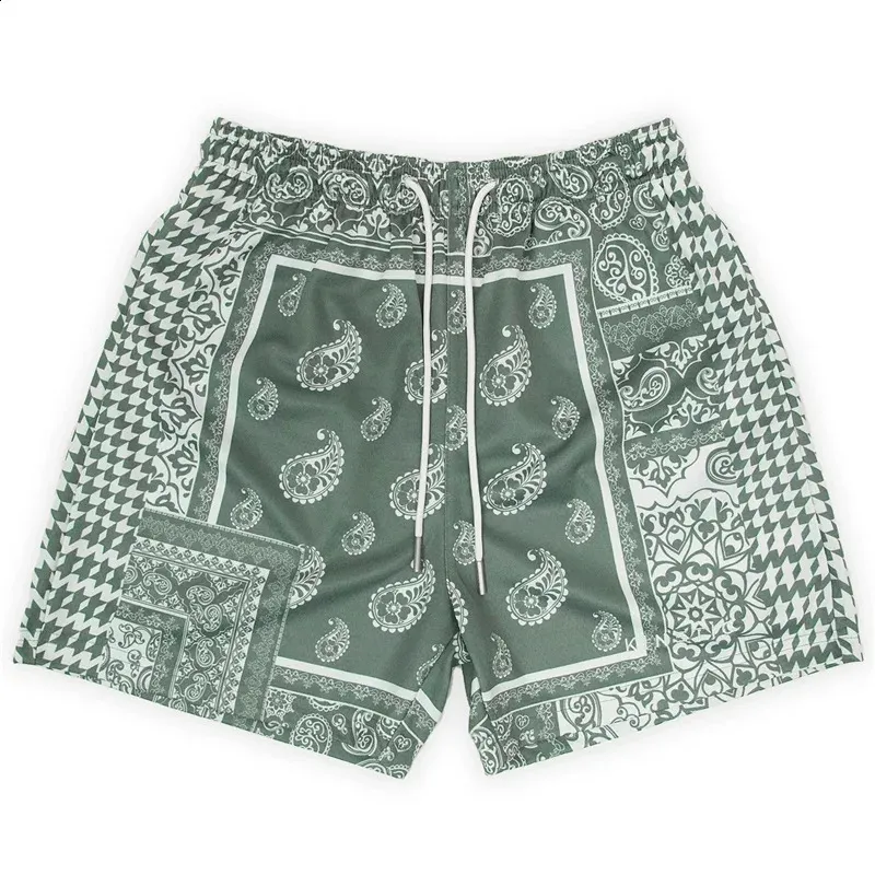 Retro Loose Fit Summer Shorts Men’s Trendy Outdoor Swim Trunks
