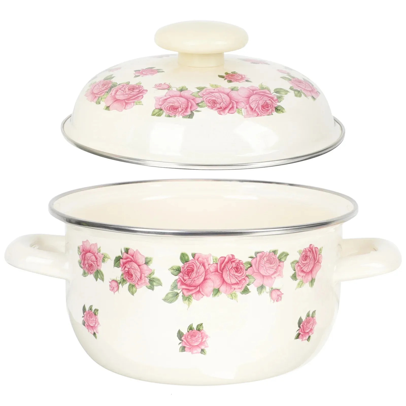 Soup Stock Pots Multiuse Creative Enamel ...