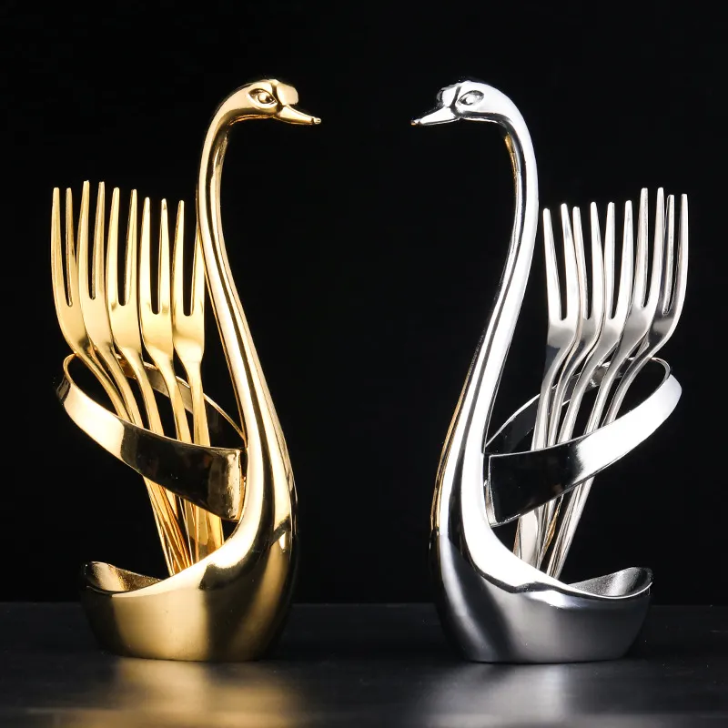 Stainless Steel Fruit Fork Cake Moon Cake Fork Des...