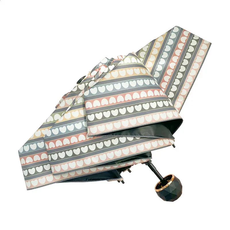 Version Of Stripe Folding Sunny Umbrella ...