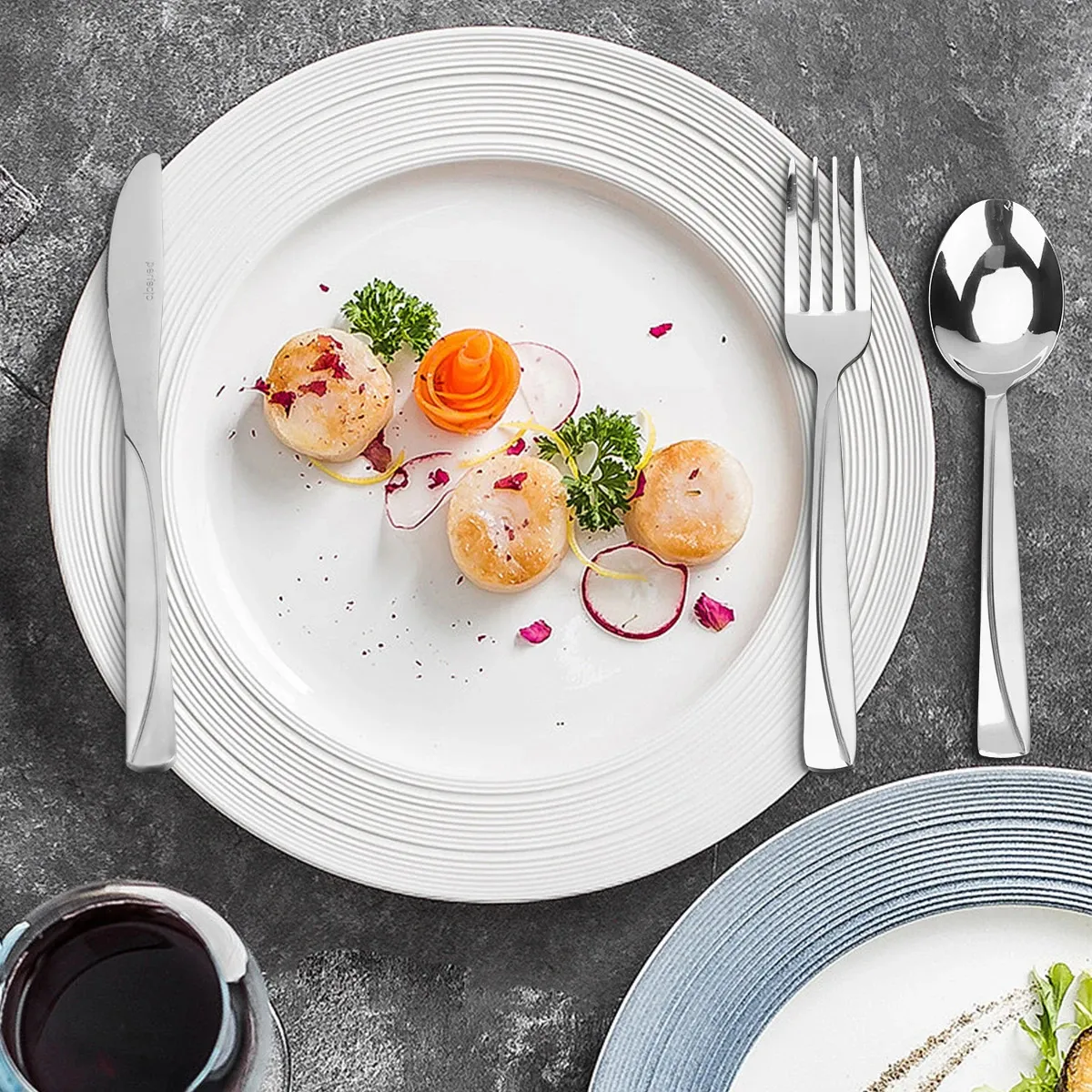 Western Style Stainless Steel Tableware Set ...
