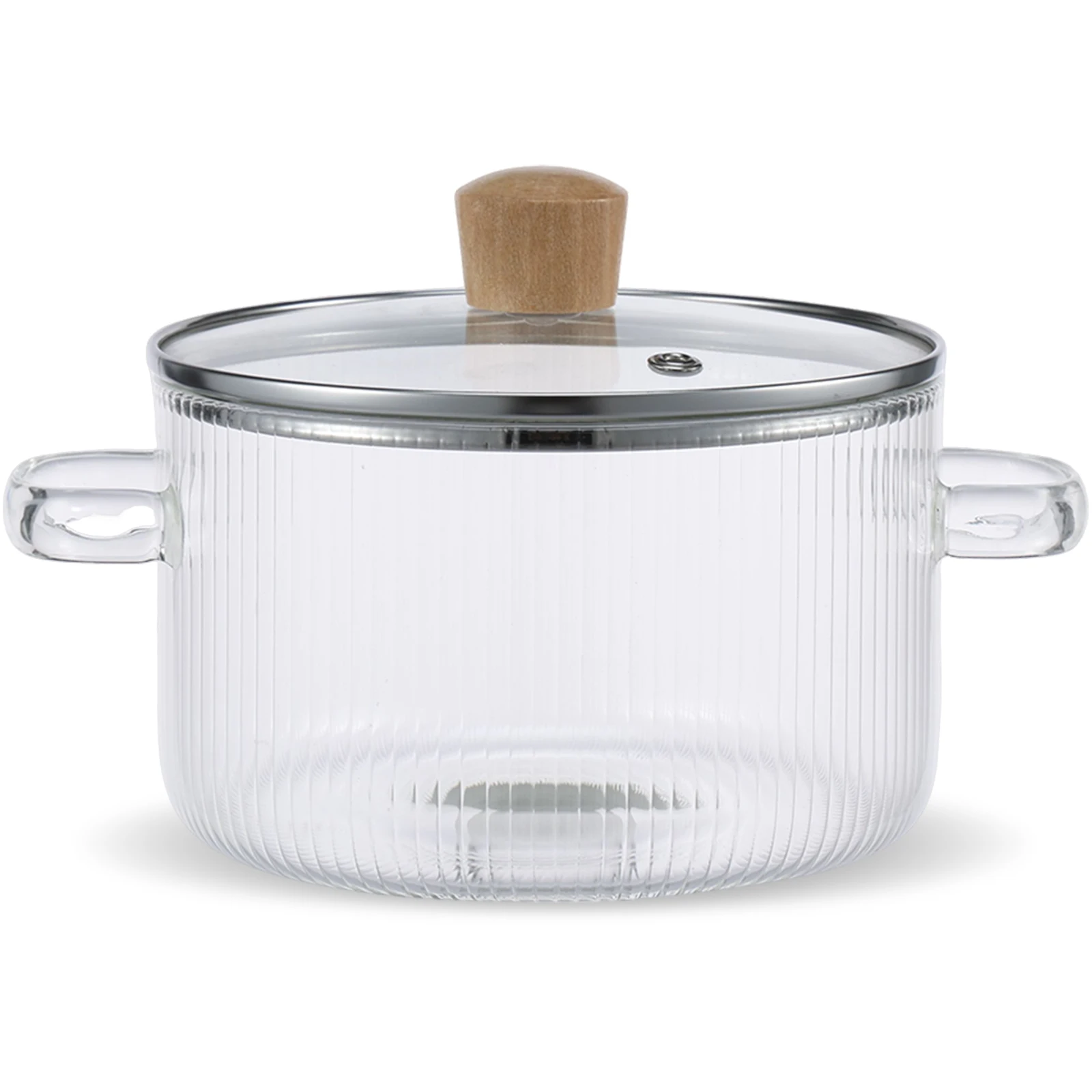Glass Cooking Pot with Lid Heat ...