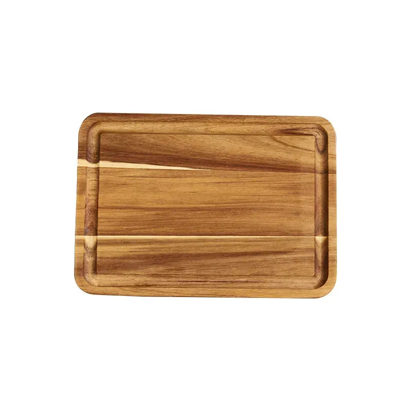 Solid Wood Cutting Board Chopped Block Beech Walnu...