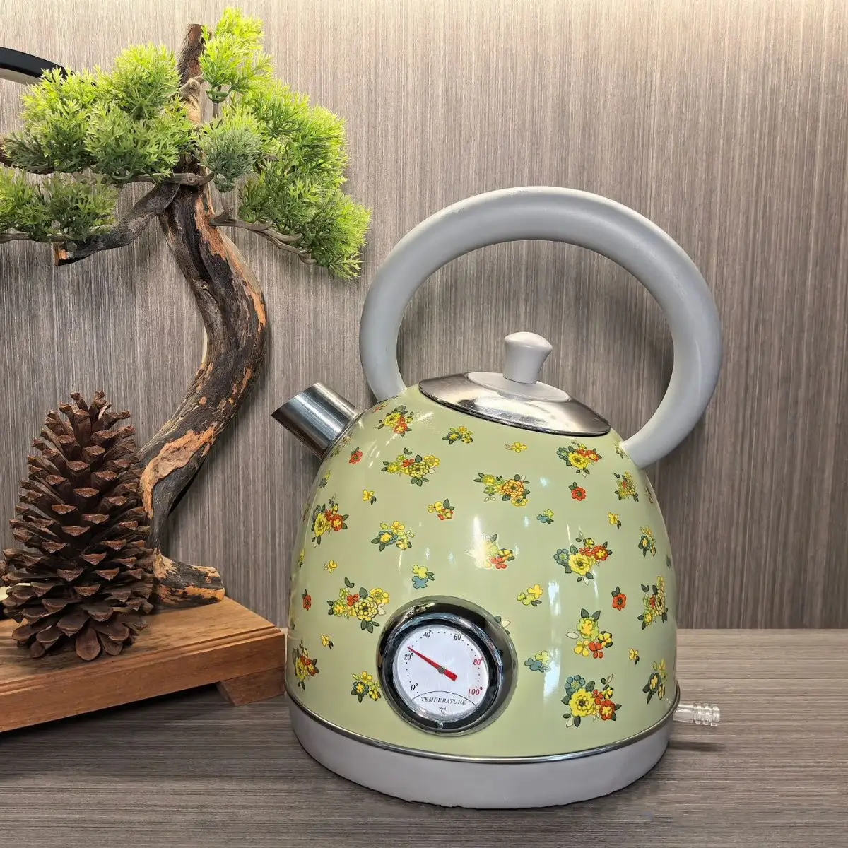 1.7L Retro Paint Decal Electrc Kettle ...