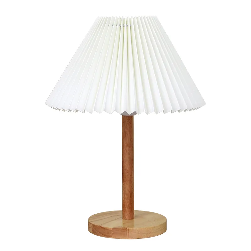 Modern Wooden Pleated Lamp - Scandinavian ...