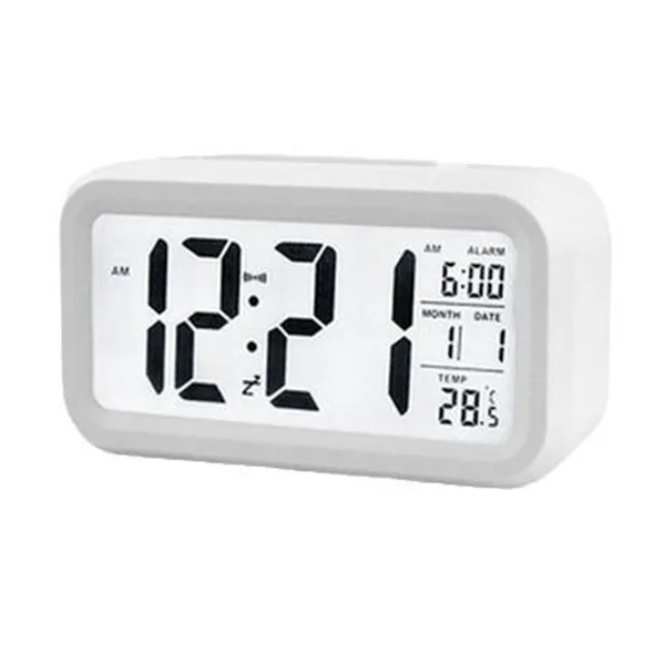 Plastic Mute Alarm Clock LCD ...