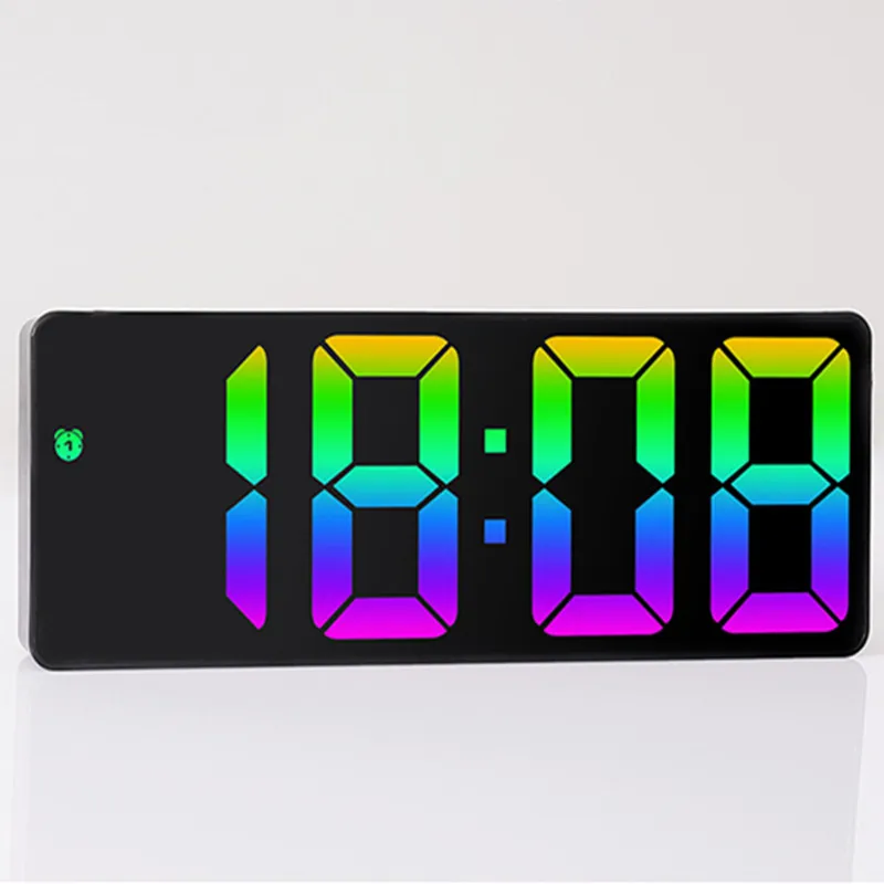 Acrylic/Mirror Digital Alarm Clock Voice ...