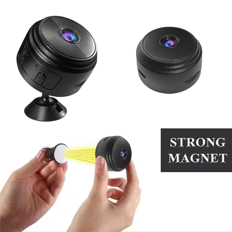 WiFi Mini Security Camera Wireless Smart Home Monitor with Remote Viewing and Video Surveillance