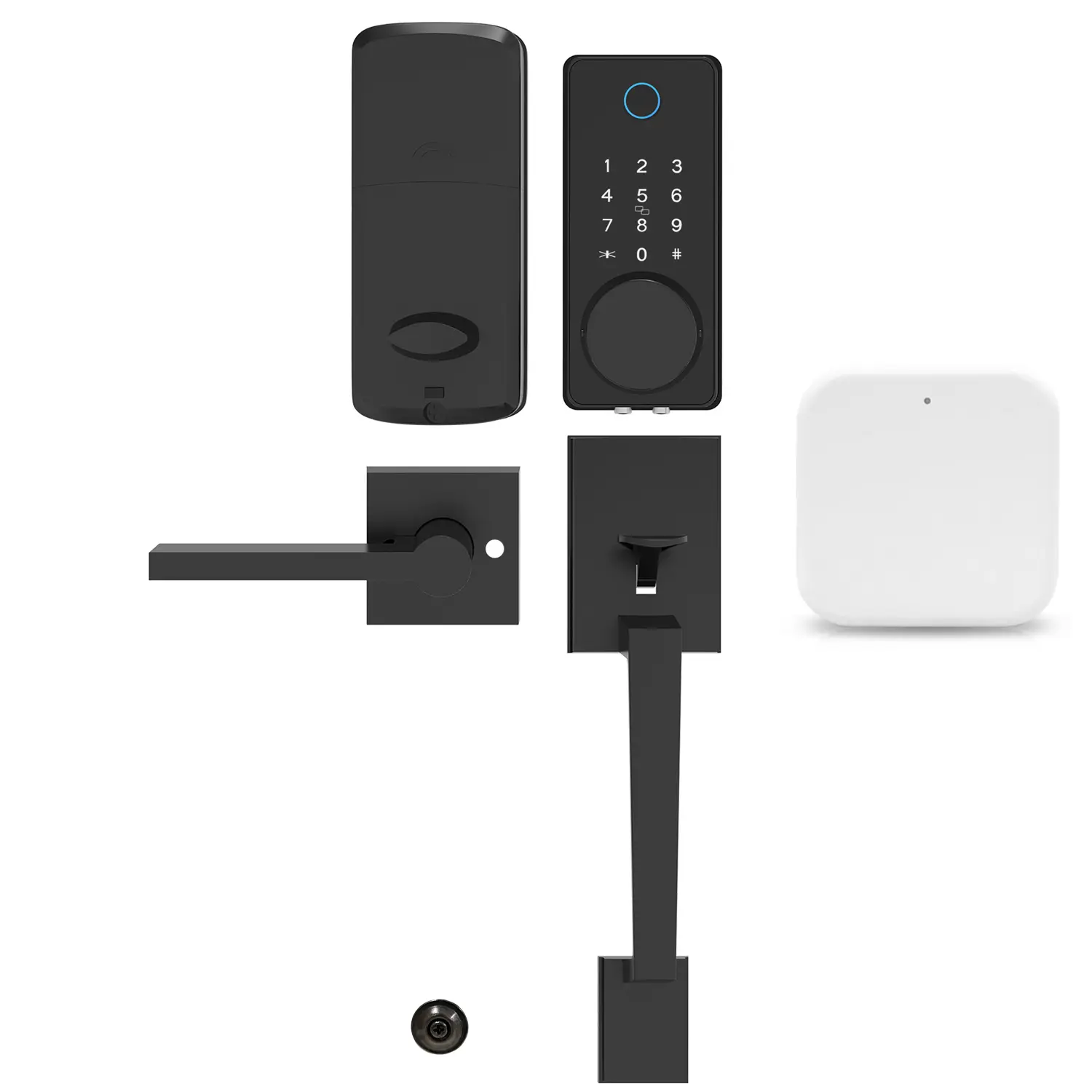 Biometric Smart Door Lock with Handle WiFi Gateway App Control Fingerprint Access for Home and Office