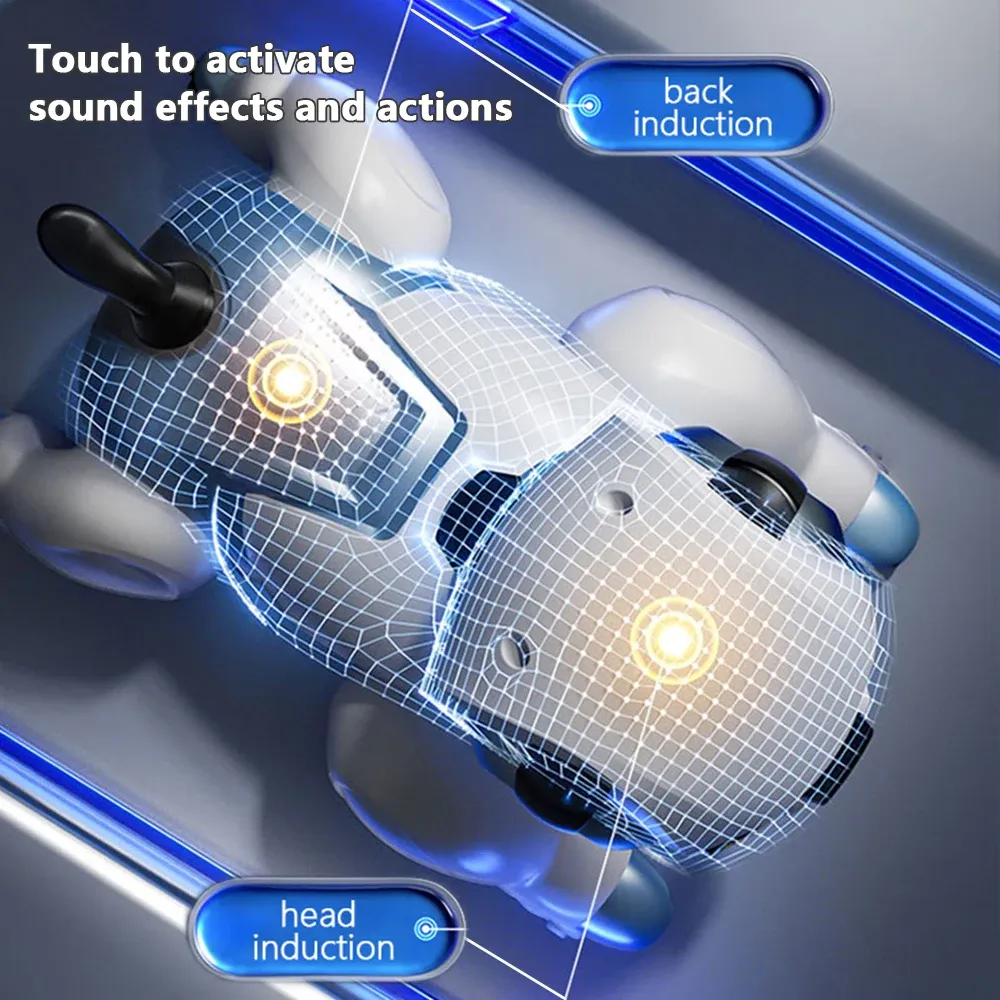 Interactive Smart Robot Dog With Voice Command Tou...