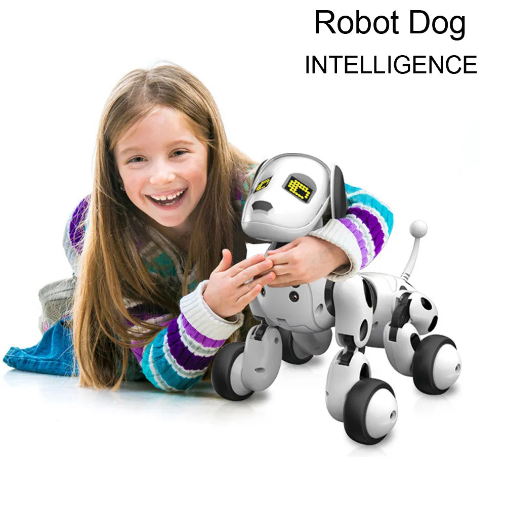 Remote Controlled Walking Robot Dog Toy For Kids With Educational Functions