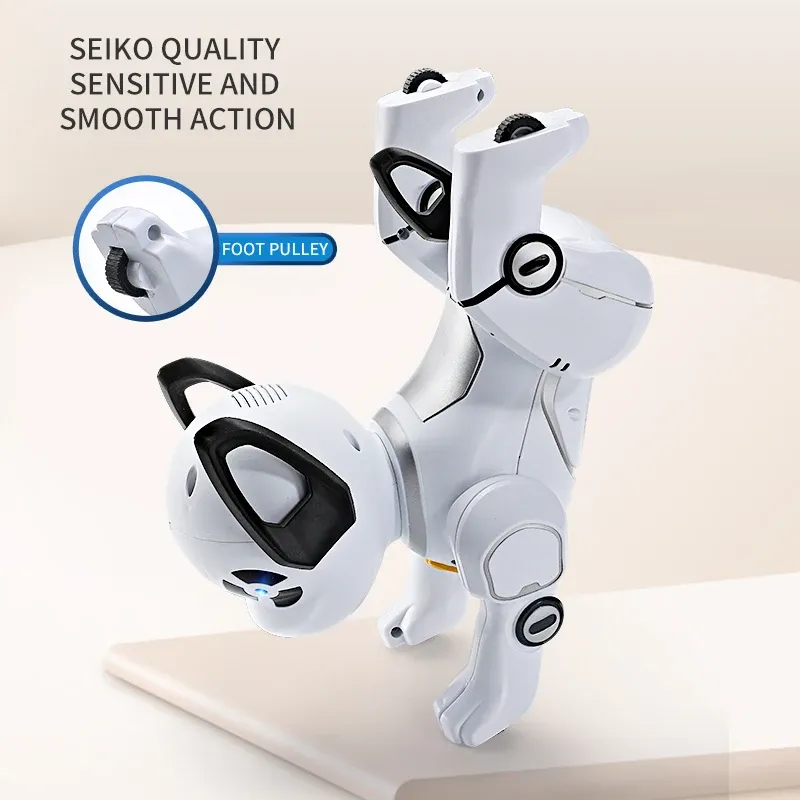 Smart Remote Controlled Robotic Dog Toy With Interactive Features And Stunts