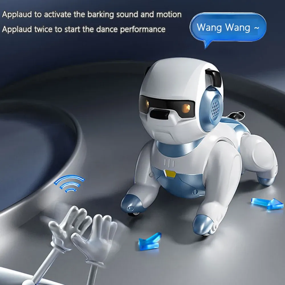 Interactive Smart Robot Dog With Voice Command Touch Control And Dance