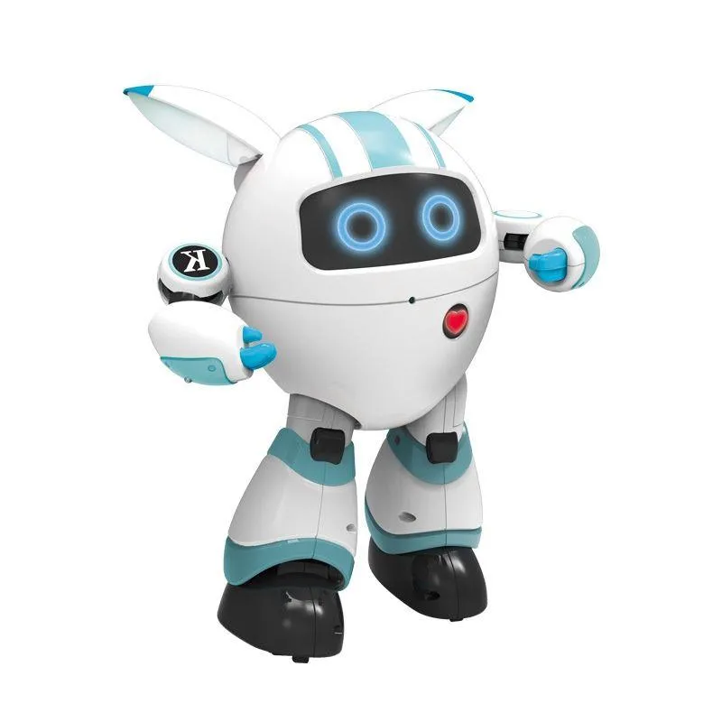 Interactive English Learning Robot Toy With LED Lights And Dancing Function
