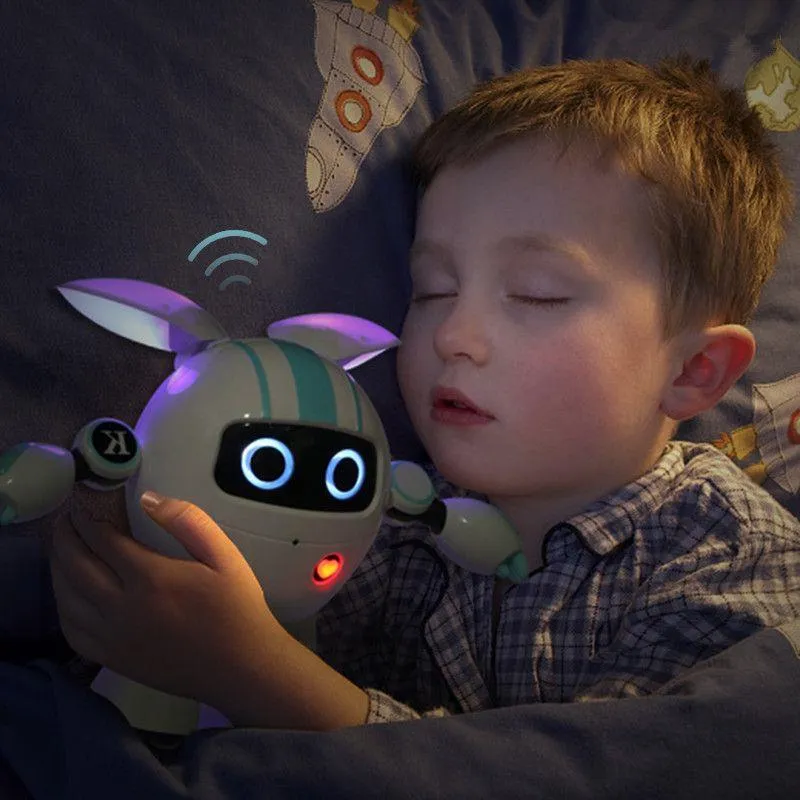 Interactive English Learning Robot Toy With LED Li...