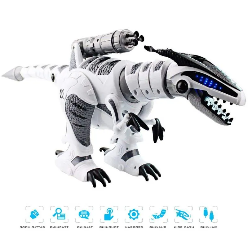 Remote Controlled Walking Dinosaur Toy With Interactive Functions For Kids