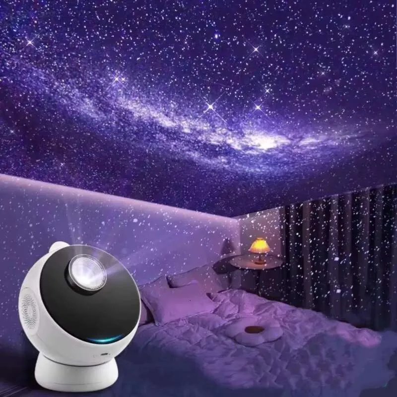Galaxy Planetarium Projector Rechargeable Night Light with Dynamic Meteor Effect and Music