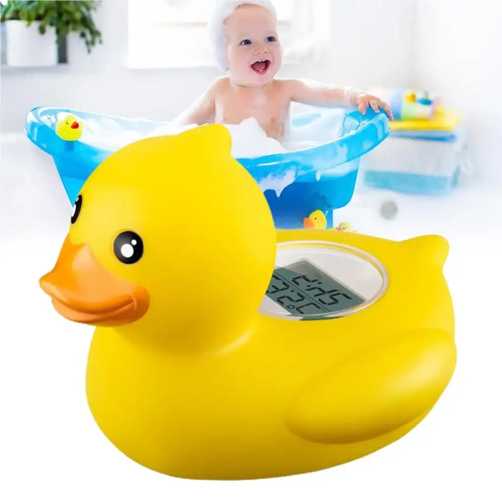 Baby Bath Water Thermometer Cartoon Duck Shape Dig...