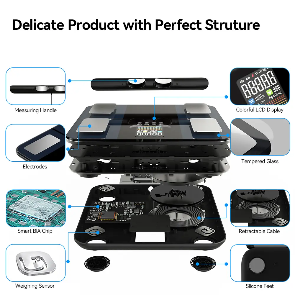 Smart Digital Bioelectrical Resistance Antibody Fat Weight Scale