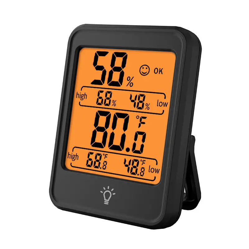 Indoor Digital Temperature Humidity Meter With Sta...