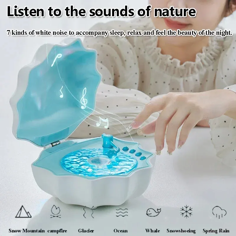 Shell Light Audio Wireless Mini Bluetooth Speaker Desktop High Quality Ultra Low Sound Creative Portable Romantic Lighting