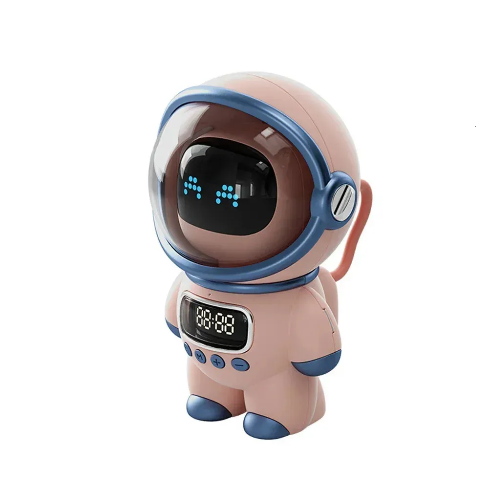 Smart Astronaut Portable Stereo Interactive Audio Bluetooth Compatible Speaker Mini Speaker With Alarm Clock Creative Gift