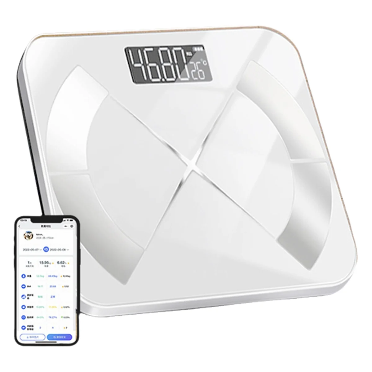 Electronic Scale Smart Bluetooth Weighing Charging Simple Weight Scale Weighing Home Fat Body Fat Measurement Scale